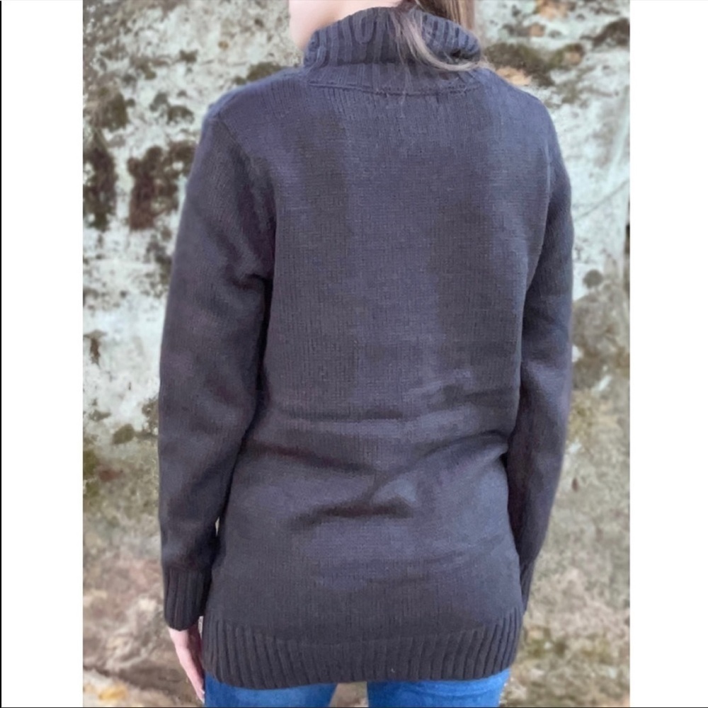 ✨NEW✨ Cable Knit Turtleneck Sweater- Grey - Picture 4 of 4